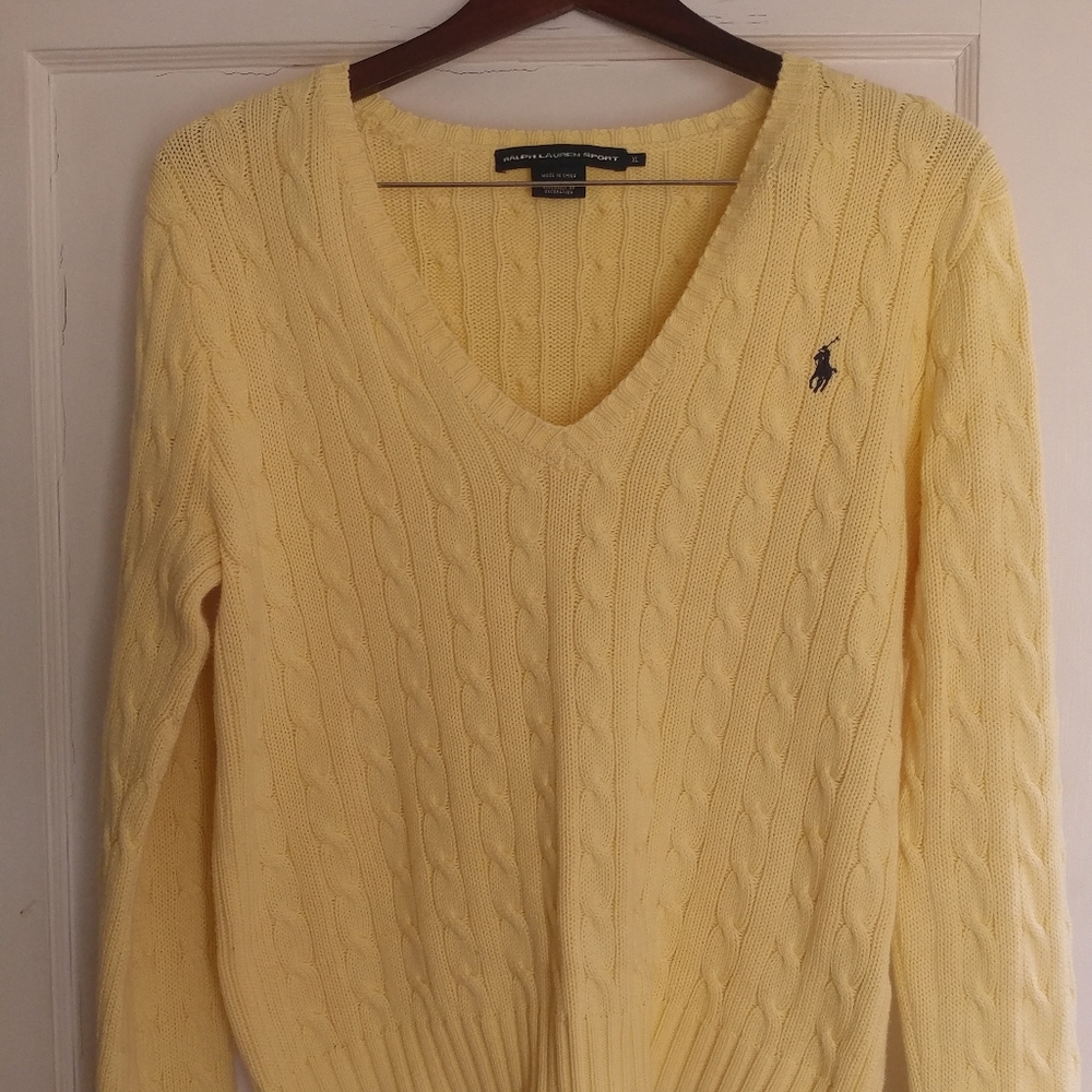 Ralph Lauren Sport, xl, v neck sweater